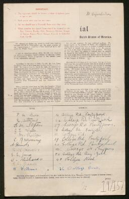 Petition - 19/157 - Trevethin