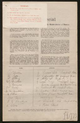 Petition - 19/173 - Newport