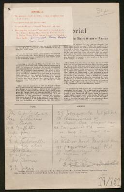 Petition - 19/181 - Newport