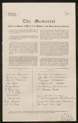 Petition - 20/120 - Rhosddu