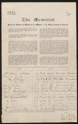 Petition - 20/124 - Rhosddu