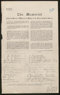 Petition - 20/128 - Rhosddu