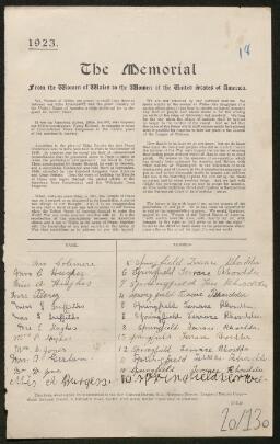 Petition - 20/130 - Rhosddu