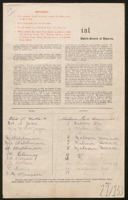 Petition - 21/153 - Uplands
