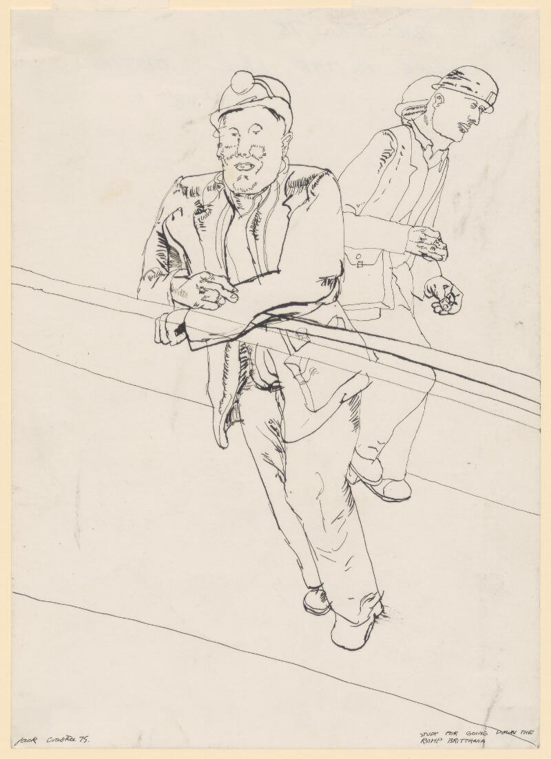 Study for going down the ramp Brittania