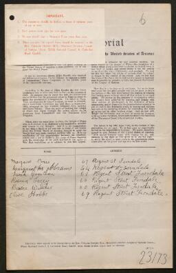 Petition - 23/73 - Ferndale