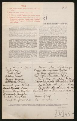 Petition - 23/145 - Llanelidan