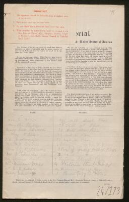 Petition - 24/173 - Rhosllanerchrugog
