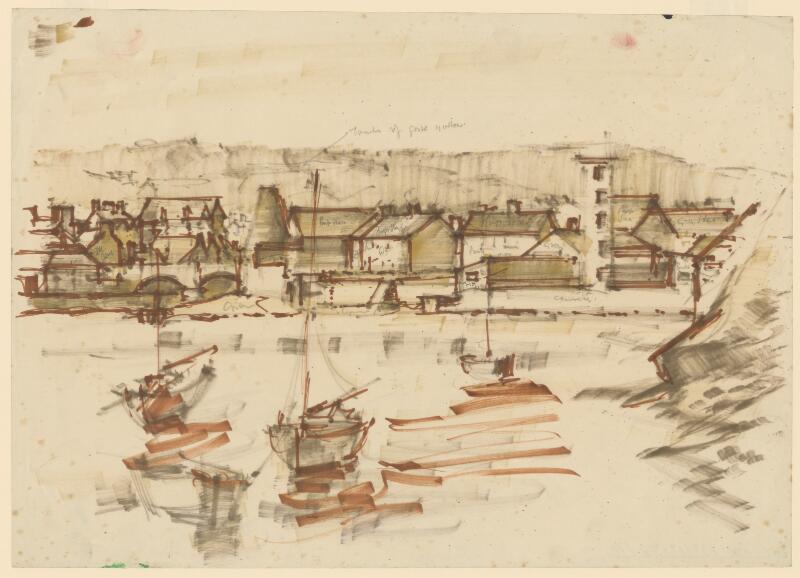 Harbourside scene] (Sketch)