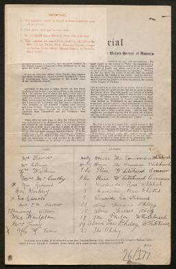 Petition - 26/177 - Whitchurch