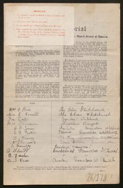Petition - 26/178 - Whitchurch