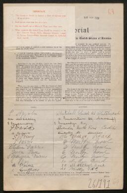 Petition - 26/191 - Whitchurch
