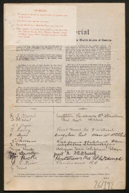Petition - 26/192 - Whitchurch