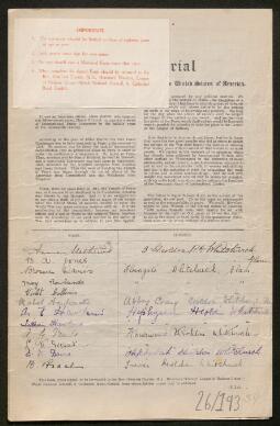 Petition - 26/193 - Whitchurch