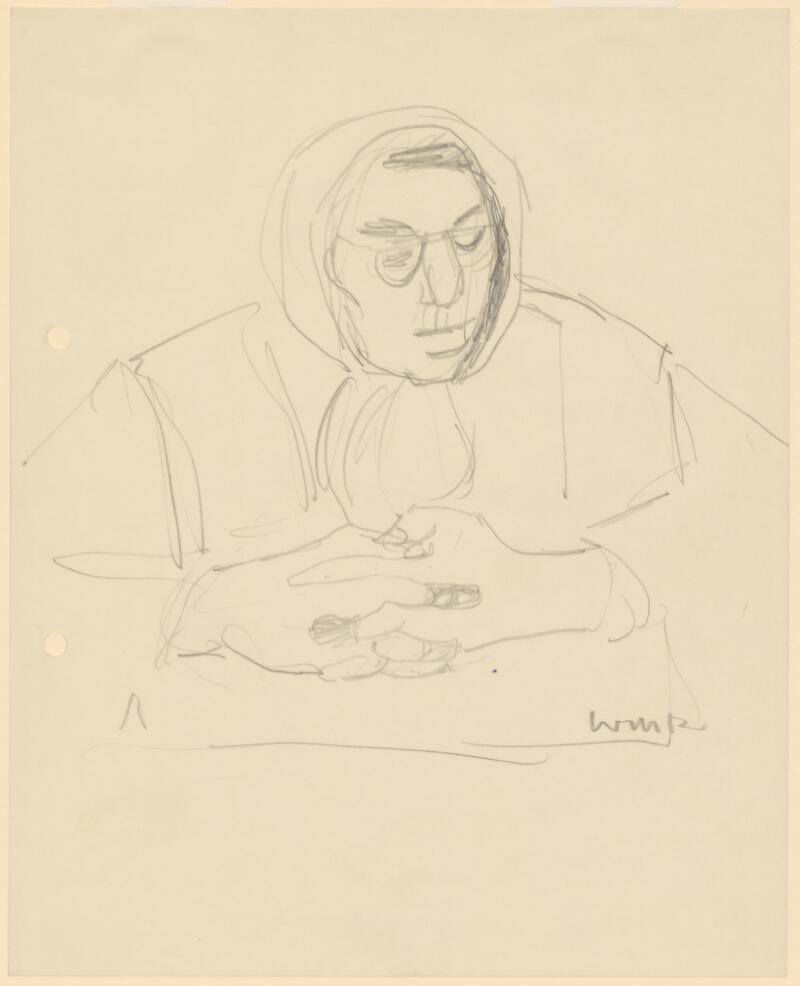 Portrait of a woman reading