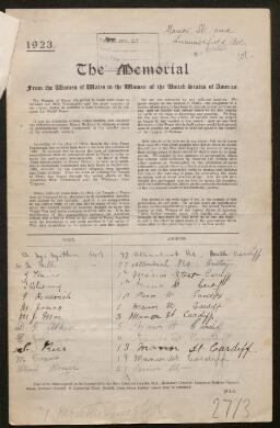 Petition - 27/3 - Cathays