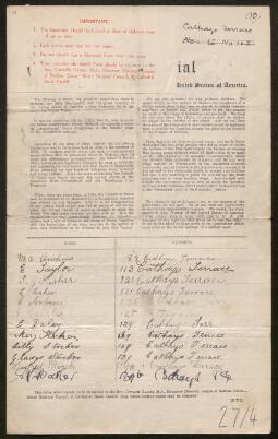 Petition - 27/4 - Cathays