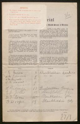 Petition - 27/9 - Cathays