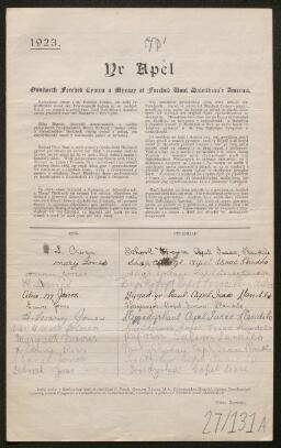 Petition - 27/131 - Manordeilo and Salem
