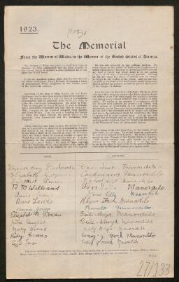 Petition - 27/133 - Manordeilo and Salem