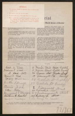 Petition - 27/167 - Roath