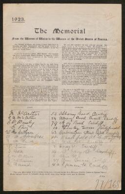 Petition - 27/168 - Roath