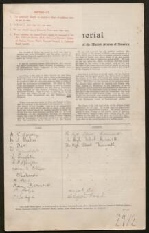 Petition - 29/2 - Monmouth