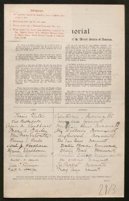 Petition - 29/3 - Monmouth
