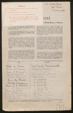 Petition - 29/10 - Monmouth