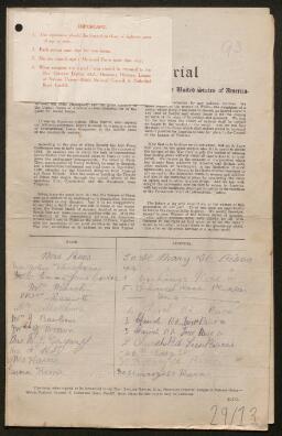 Petition - 29/13 - Risca West