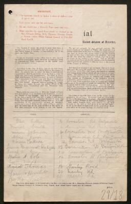 Petition - 29/18 - Risca West
