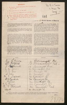 Petition - 29/74 - Roath