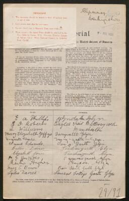 Petition - 29/91 - Llansantffraid Glyn Ceiriog