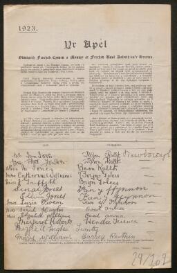 Petition - 29/109 - Rhosyr