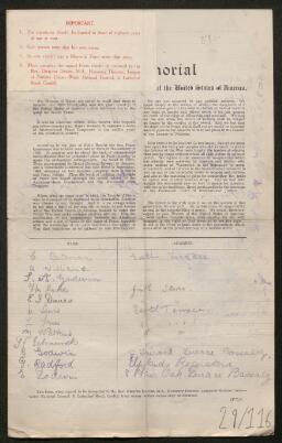 Petition - 29/116 - Graig