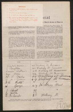 Petition - 29/140 - Uplands