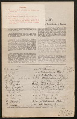 Petition - 29/167 - Birchgrove