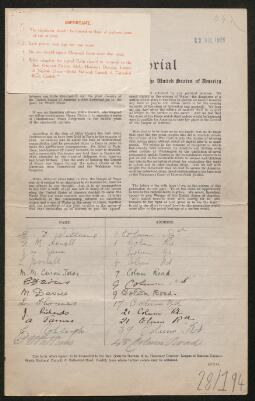 Petition - 28/194 - Cathays