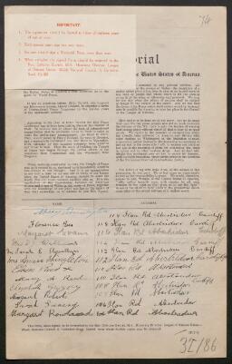 Petition - 32/86 - Aber Valley