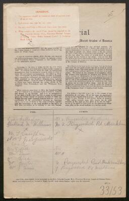 Petition - 33/53 - Argoed