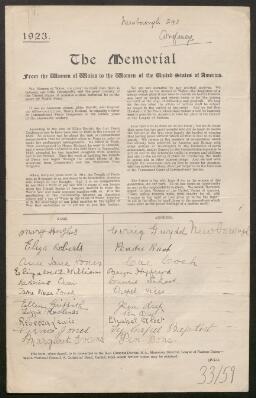 Petition - 33/59 - Rhosyr