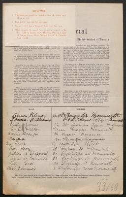 Petition - 33/68 - Monmouth