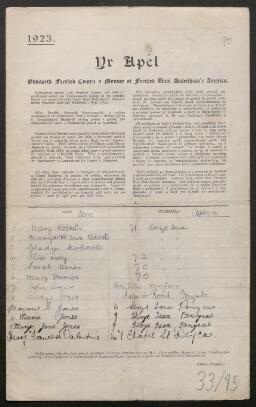 Petition - 33/95 - Penycae