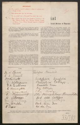 Petition - 33/182 - St. Nicholas and Bonvilston
