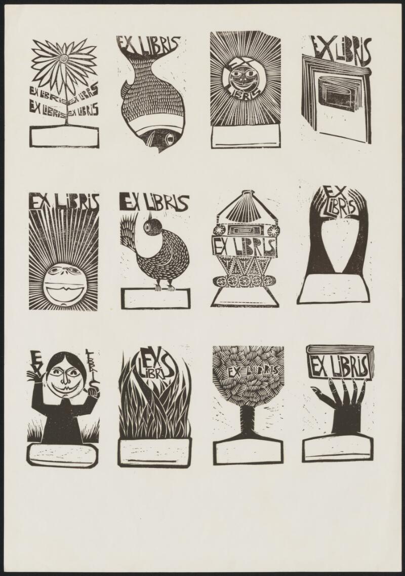 Ex libris book plates